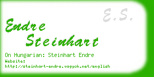 endre steinhart business card